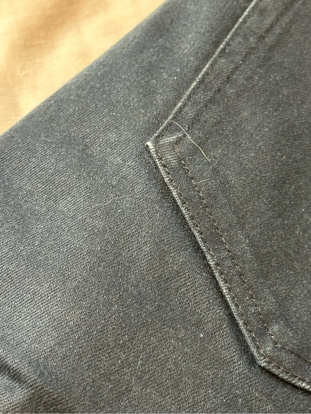 rag & bone Men's Skinny Jeans in Coated Navy - Picture 6 of 6
